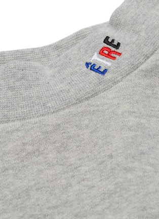  - ÊTRE CÉCILE - Logo stripe sleeve zip outseam sweatshirt