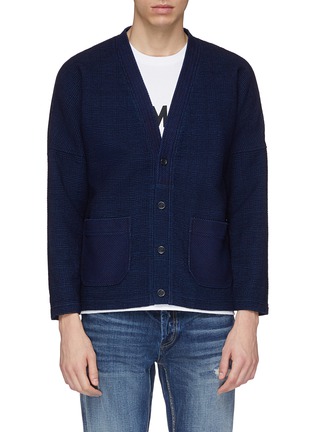 Main View - Click To Enlarge - FDMTL - Contrast patch pocket cardigan