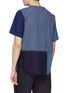 Back View - Click To Enlarge - FDMTL - Chest pocket Boro patchwork short sleeve shirt
