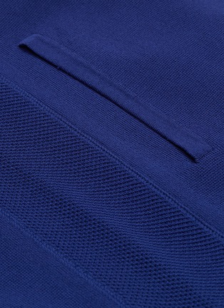  - THEORY - 'Emmerson' contrast hood knit zip hoodie