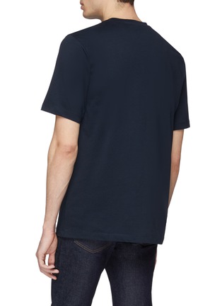 Back View - Click To Enlarge - THEORY - 'Neo' contrast trim chest pocket T-shirt