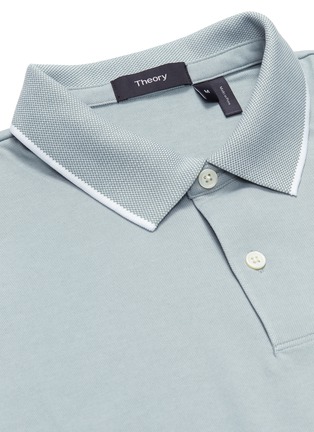 - THEORY - 'Standard' stripe collar polo shirt