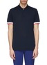 Main View - Click To Enlarge - THEORY - 'Luxe' contrast cuff polo shirt