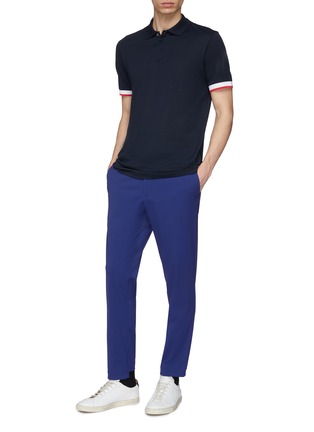 Figure View - Click To Enlarge - THEORY - 'Luxe' contrast cuff polo shirt