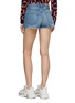 Back View - Click To Enlarge - GRLFRND - 'Cindy' frayed cuff denim shorts