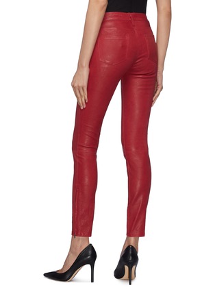 Back View - Click To Enlarge - J BRAND - Zip cuff skinny leather pants