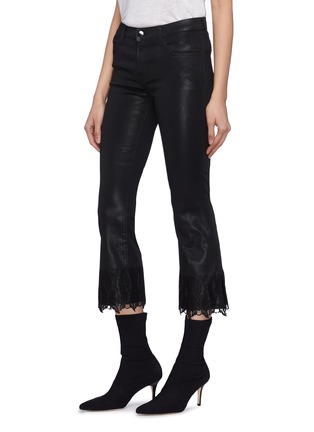 Front View - Click To Enlarge - J BRAND - 'Selena' lace cuff cropped boot cut pants