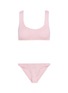 Main View - Click To Enlarge - HUNZA G - Seersucker bikini set