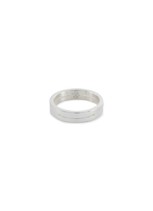 Main View - Click To Enlarge - LE GRAMME - 'Le 5 Grammes' punched polished sterling silver ring