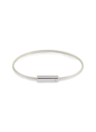 Main View - Click To Enlarge - LE GRAMME - 'Le 7 Grammes' polished sterling silver cable bracelet