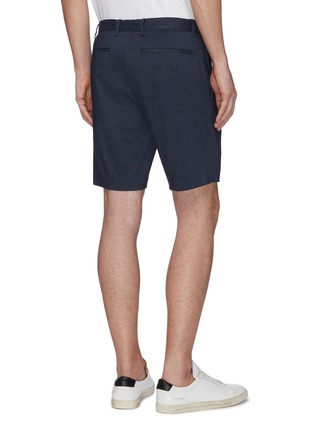 Back View - Click To Enlarge - THEORY - 'Curtis' linen blend shorts