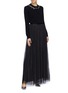 Figure View - Click To Enlarge - NEEDLE & THREAD - 'Dotted' tulle maxi skirt