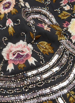 Detail View - Click To Enlarge - NEEDLE & THREAD - 'Marella' floral embroidered beaded dress