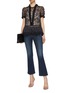 Figure View - Click To Enlarge - NEEDLE & THREAD - 'Fortuny' floral embroidered tulle peplum top