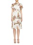 Main View - Click To Enlarge - NEEDLE & THREAD - 'Venetian Lurex' embellished floral print tiered dress