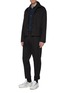 Figure View - Click To Enlarge - MACKINTOSH - Faux suede panel shirt jacket