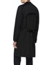 Back View - Click To Enlarge - MACKINTOSH - Belted concealed placket coat