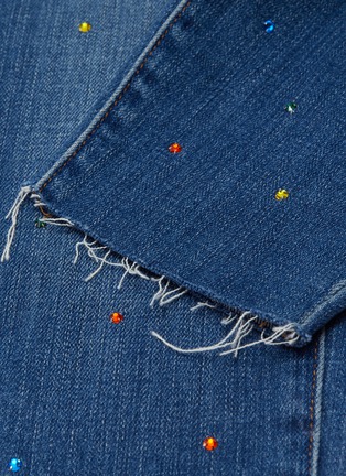  - L'AGENCE - 'El Matador' strass slim fit cropped jeans