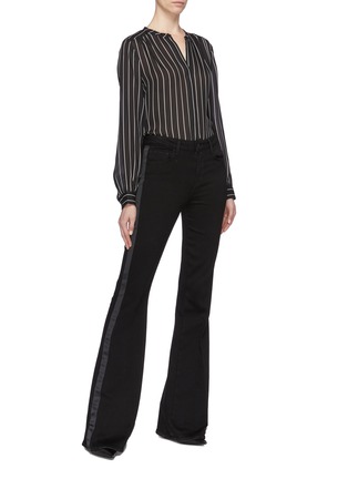 Figure View - Click To Enlarge - L'AGENCE - 'Bardot' stripe silk blouse