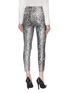 Back View - Click To Enlarge - L'AGENCE - 'Margot' crackle leopard foil print skinny jeans