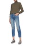 Figure View - Click To Enlarge - MOTHER - 'The Tomcat' embellished patch ripped straight leg jeans