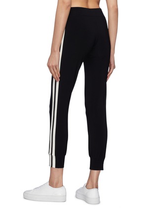 Back View - Click To Enlarge - NORMA KAMALI - Stripe outseam jogging pants
