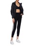 Figure View - Click To Enlarge - NORMA KAMALI - Stripe outseam jogging pants
