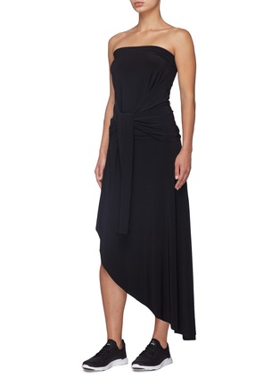 Detail View - Click To Enlarge - NORMA KAMALI - 'All-in-One' asymmetric ruffle hem convertible dress