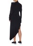 Back View - Click To Enlarge - NORMA KAMALI - 'All-in-One' asymmetric ruffle hem convertible dress