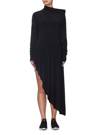 Main View - Click To Enlarge - NORMA KAMALI - 'All-in-One' asymmetric ruffle hem convertible dress