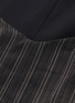  - ESTEBAN CORTAZAR - Side split satin panel mesh overlay stripe skirt
