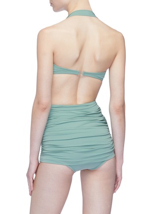 Back View - Click To Enlarge - NORMA KAMALI - 'Bill' ruched halterneck bikini top
