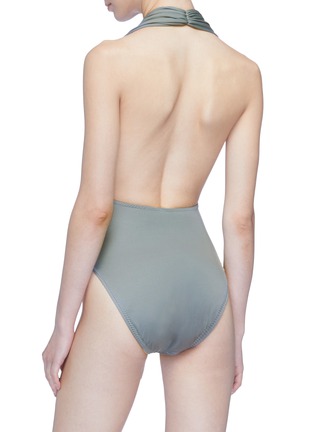 Back View - Click To Enlarge - NORMA KAMALI - 'Low Back Mio' halterneck one-piece swimsuit