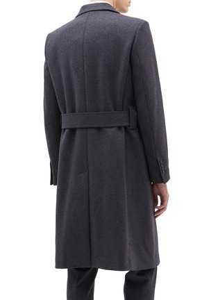 Back View - Click To Enlarge - EQUIL - Moscow' belted wool blend melton wrap coat
