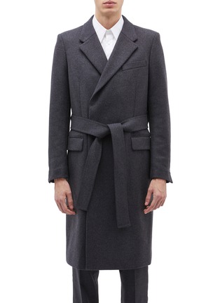 Main View - Click To Enlarge - EQUIL - Moscow' belted wool blend melton wrap coat