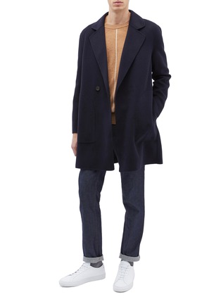 Figure View - Click To Enlarge - EQUIL - Syracuse' double breasted wool-cashmere melton coat