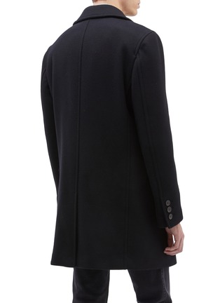 Back View - Click To Enlarge - EQUIL - Edinburgh' double breasted wool blend melton coat