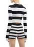 Back View - Click To Enlarge - MARC JACOBS - Stripe cropped sweater
