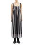 Main View - Click To Enlarge - MARC JACOBS - Stripe silk chiffon sleeveless dress