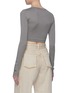 Back View - Click To Enlarge - MARC JACOBS - Stripe cropped long sleeve top