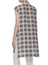 Back View - Click To Enlarge - MARC JACOBS - Check plaid silk sleeveless shirt