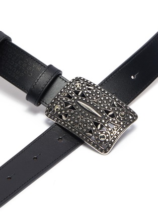 Detail View - Click To Enlarge - MARC JACOBS - 'Christy' embellished buckle leather belt