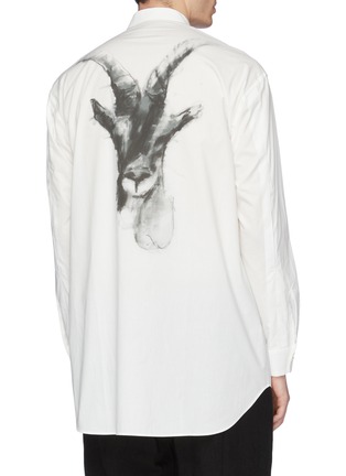 Back View - Click To Enlarge - THE VIRIDI-ANNE - Goat graphic print shirt