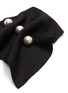 Detail View - Click To Enlarge - KIMHĒKIM - 'Venus' faux pearl button gathered drape corset belt