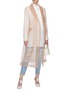 Figure View - Click To Enlarge - KIMHĒKIM - Belted organdy trench coat