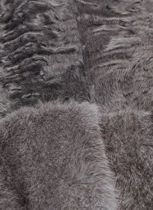  - INNIU - Loro Piana® wool-cashmere back mink lamb fur long gilet