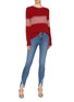 Figure View - Click To Enlarge - FRAME - 'Le Skinny de Jeanne' fringe cuff jeans