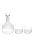 Main View - Click To Enlarge Main View - Click To Enlarge - Tom Dixon - Tank whisky decanter and glass set – Platinum Stripe