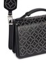 Detail View - Click To Enlarge - ALAÏA - 'Clou Arabesque' geometric stud leather crossbody bag