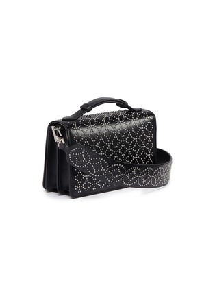 Figure View - Click To Enlarge - ALAÏA - 'Clou Arabesque' geometric stud leather crossbody bag